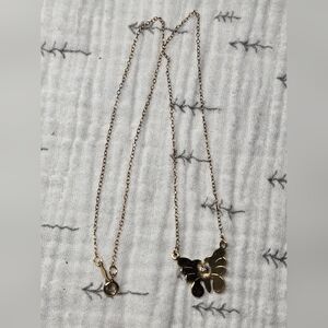 12k Gold Filled Butterfly Necklace